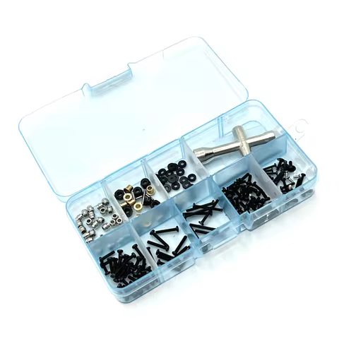 Remote Control Car Parts Metal Upgrade Replacement Screw Tool Box Fit For FMS 1/24 XQ FCX24 Remote C
