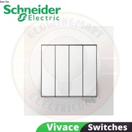 SCHNEIDER VIVACE 13A/15A/1GANG 20A/1GANG BELL/1GANG/2GANG/3GANG/4GANG 250V 3PIN SWITCH SOCKET PLUG A