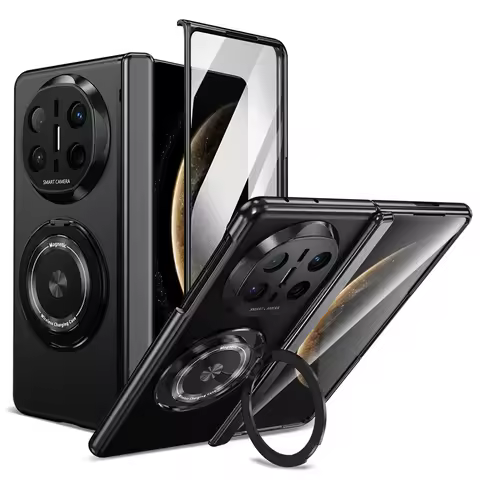 360° Rotating Holder Phone Case For For Huawei Mate X5 X3 Mate X6 Magnetic Ring Hinge Screen Protect