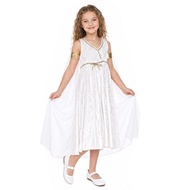 [Ready Stock] Halloween Children Greek Goddess Costume Ancient Greek Mythical Theme Costume Athena G