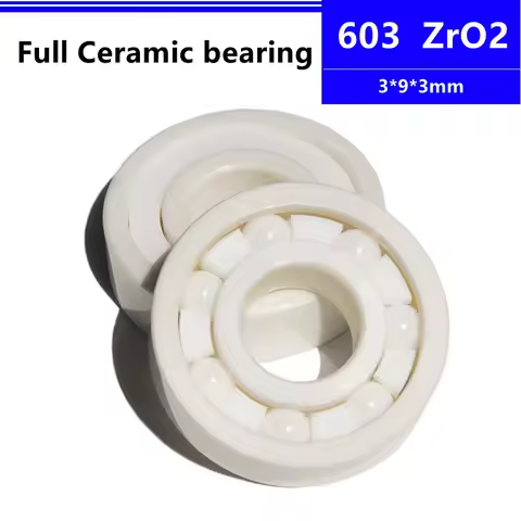4pcs/10pcs ZrO2 ceramic bearing 603 3*9*3mm Zirconia Full Ceramic Deep Groove Ball Bearing 3x9x3 mm