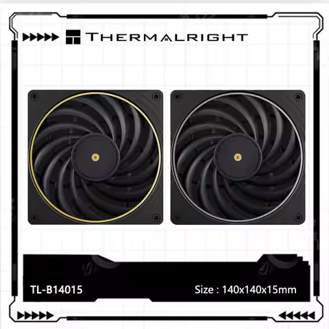 Thermalright TL-B14015 14cm chassis fan/140x140x15mm/ring blade/LCP material polymer blade/double ba