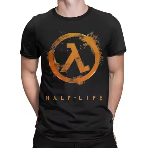 Half Life Art Work T Shirt Men Women's Pure Cotton Novelty T-Shirt Crew Neck Tees Short Sleeve Cloth