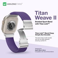 Amazingthing Titan Weave II Braided Sport Watch Band for Apple Watch Ultra/Series 8/7/6/SE