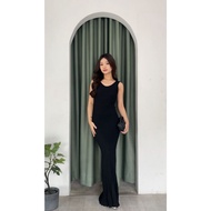 DRESS 4789 KNIT DRESS LONG DRESS FOR WOMEN FITTED LONG KNIT DRESS FOR WOMEN CASUAL BASIC DRESS