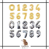 Gold Foil Number Balloons 40cm Silver Foil Number Balloons Party Foil Balloon/s Birthday Foil Number