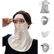 [WHITESNOW] UV cut mask, UV cut hat, cooling mask, mask, sun protection, not stuffy, washable, stylish, UV protection, hay fever prevention goods, adjustable, lightweight, quick drying, small face, neck guard cap, UV cut mask