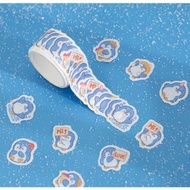 100 Pcs /Roll Animals Penguin Puppy Cat Washi Tape Zoo