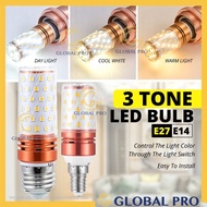 E27 / E14 3 TONE COLOR Super Bright LED Corn Bulb Pendant Light LED BULB Home Decoration Lighting La