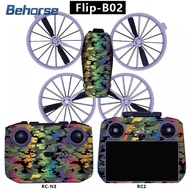 Drone Decorative Flat Stickers For DJI Flip Waterproof Portective Sticker Anti-srach Flim For DJI Fl