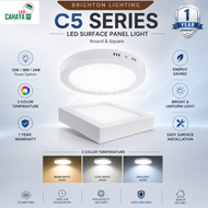 (SIRIM) LED CHAYA C5 SERIES LED SURFACE LIGHT 12W/18W/24W 3 COLOR LED CEILING LIGHT