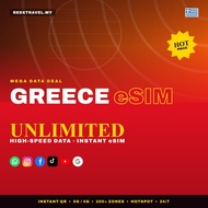 Greece eSIM 5GB-20GB & Unlimited Data | QR Sent in Chat | Superfast 5G/4G | REDXTRAVEL.MY