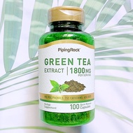 สารสกัดจากชาเขียว EGCG Green Tea Extract 600 mg 100 Quick Release Capsules (PipingRock®) EGCG Piping