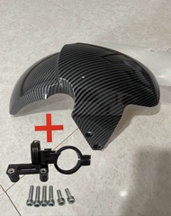 บังโคลนหน้าลายคาร์บอนรถไฟฟ้า รถไฟฟ้า Z2/ E2/M1/Saga/รถจีน /Deco รถมอเตอร์ไซค์ไฟฟ้า