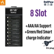 Delipow 8 slot NiMH charger for AA AAA rechargeable battery batteries