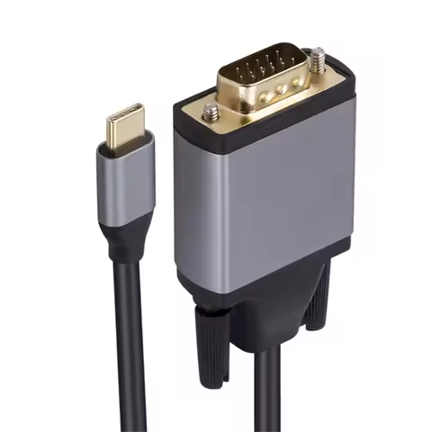 TYPE C to VGA Cable USB 3.1 to VGA Adapter 10Gbps HD Screen Cord