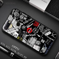 Softcase Glass Kaca OPPO A5S A12 A7 A11K F5 F7 F9 - Casing hp OPPO A5S A12 A7 A11K F5 F7 F9 [S06 ].