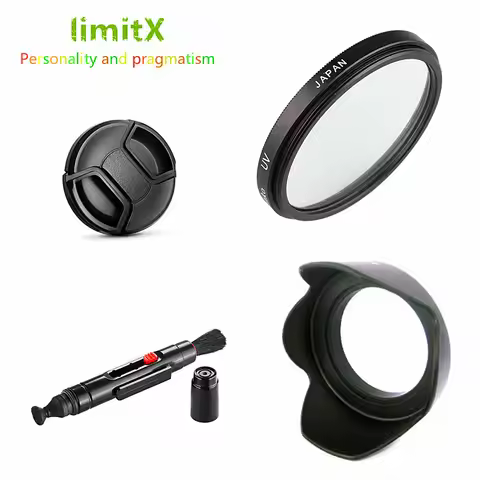 UV Filter + Lens Hood Cap + Cleaning Pen For Kodak PIXPRO AZ528 AZ521 AZ522 AZ526 AZ525 AZ651 AZ652 