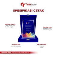 PROMO/TERMURAH PLAKAT AKRILIK PREMIUM PIAGAM PENGHARGAAN TROPI WISUDA