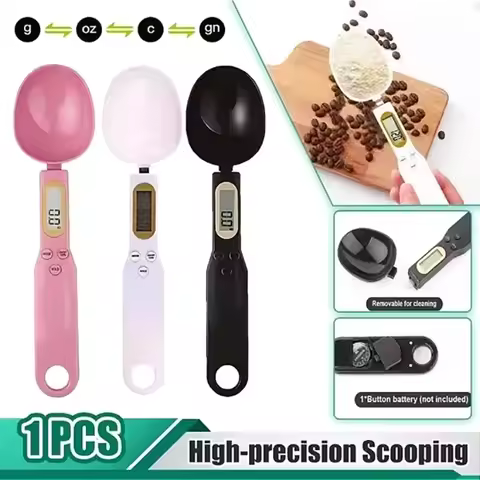 500g/0.1g Scale Weighing Spoon Kitchen Electronic Scale LCD Display Digital Weight Measuring Spoon D