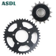 525 15T 41Tด้านหน้าด้านหลังชุดล้อฟันเฟืองสำหรับHonda CBR400RR NC23 1987 CBR400 RRK Tri-แขน1988 CBR 4