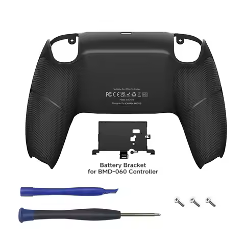 Redesigned PS5 Controller Two-color Non-slip Bottom Case Replacement for BDM-010, 020, 030, 040, 050
