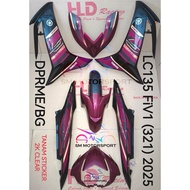 LC135 V8 FI 2025 DPRME RED TITAN BODY COVER SET TANAM STRICKER 2K CLEARHLD