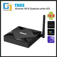 Tanix Tx6s กล่อง Android สมาร์ททีวีทีวีกล่องใส่ของกล่องทีวี HD 8GB หรือ Wifi Hotnetflix Box Ram4กล่อ