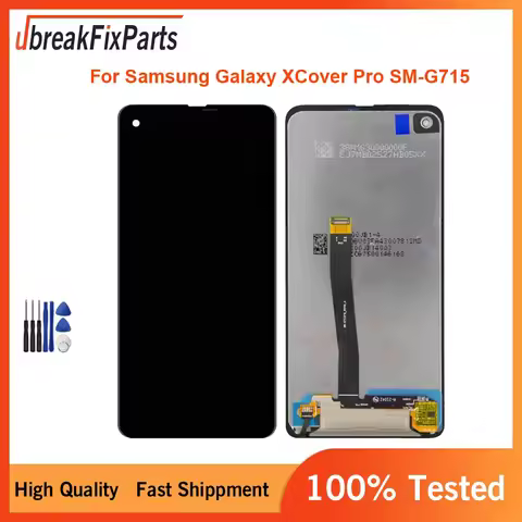 6.3" G715 LCD For Samsung X Cover Pro LCD Display Touch Screen Digitizer Assembly Xcover Pro G715FN 