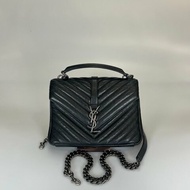YSL 428056  黑銀學院包