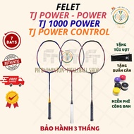 [Worn - Free bag + wrap] Felet TJ Power- Power / Control Badminton Racket, Genuine 1000 Power -