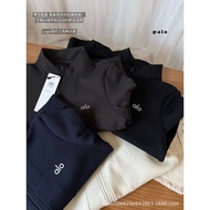 High Version alo alo Sandwich Stand-Up Collar Sportswear Jacket Zipper Autumn Winter Fitness Clothes