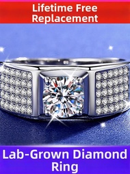 KAFANDENG | Full Diamond Setting Men Ring PT950
