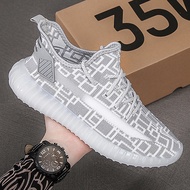 Kasut High Quality Breathable Flying Yezzy Sneakers Men's and women's  Sports Running Satan Shoes