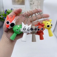 Creative Sprunki Keychain Rhythm Box Pendant with Doll