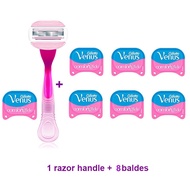 Gillette Women Razor Venus Breeze 3 Layers Stainless Steel Shaving Razor Blades Girl Body Hair Remov