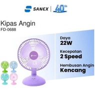 HIJAU SANEX 6 Inch 22 Watt Green Table Fan FD-0688