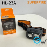 [2W 5 Hours Battery Life] Superfire HL23-A Rechargeable LED Headlamp Suluh Kepala Head Lamp