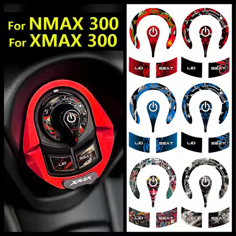 For NMAX XMAX 300 NMAX300 XMAX300 Motorcycle Accessories Stickers Ignition Engine Start Cover Reflec