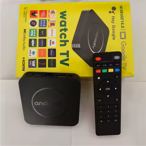 Q3 Android 14 8K HD Smart TV Box Support 2.4G WiFi Media Player 2GB 16GB HDR10 Google Assistant Medi