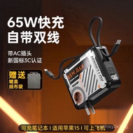 Mecha style65W Fast Charge Power Bank20000High Capacity Milliampere Battery AC Plug with cord3C Cert