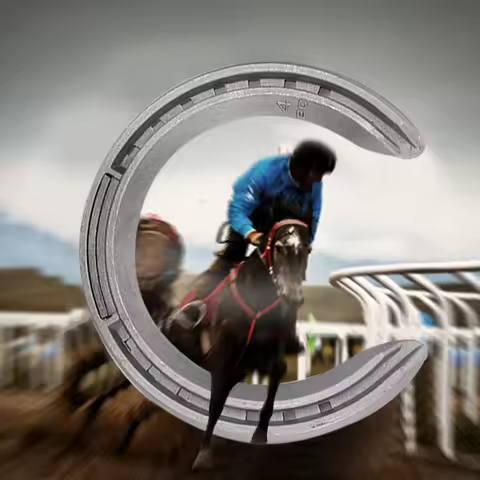 4Pcs Set Aluminum Alloy Aluminium Alloy Horseshoe Sturdy Anti Slip Design Horse Riding Equipment Dur