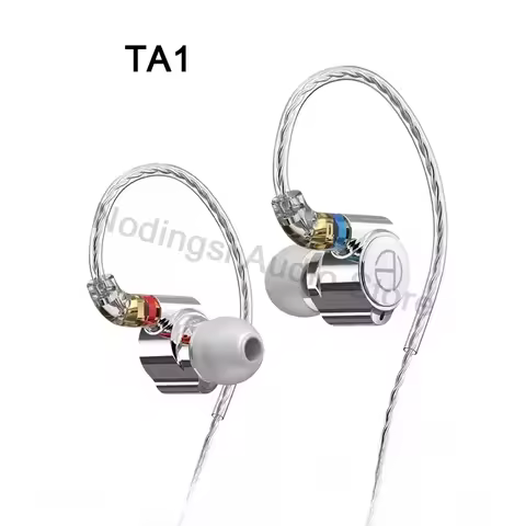 TRN TA1 In-ear Earphone 1BA+1DD Hybrid Drive HIFI Headphone Metal Monitor Running Sport Headphone Wi
