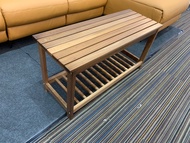 Longer Red Balau Bench Chair with Shoe rack/Garden Bench for outdoor