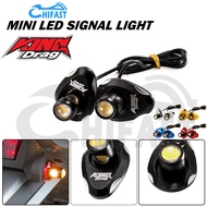 King Drag Mini CNC Signal Indicator Lamp Motorcycle Universal LED Side Signal Light Y15 / Rs150 / Lc135 / Rfs150 / R25 /R15 / Fz150/Ninja250 / Er6 / Ducati / Vf3i / Vespa Rs Y15zr Accessories