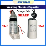 Compatible Sharp Washing Machine Capacitor ESX156 ESX958 ESX1168 ESX1278 ES718X ES818X ESX858 13uf 1