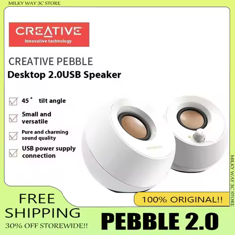 Creative Pebble Plus 2.0/2.1/V3 Speaker Wired Notebook Pc Gamer Accessorise Game Desktop 3d Surround