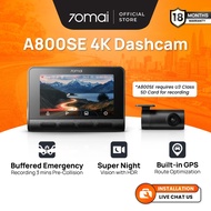 70mai A800SE Dashcam 4K Resolution + HDR | Built-in GPS & ADAS | Supercapacitor | Dual-Channel | App