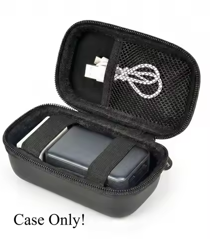 Carrying Case for Anker Nano Power Bank, Hard Shell Travel Bag with Carabiner Clip & Mesh Storage, C