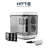 [HYTE Official Store] HYTE Y60 SNOW WHITE WITH 3 FANS AND RISER VERTICAL GPU MOUNT (Computer case / เคสคอมพิวเตอร์) BLACK